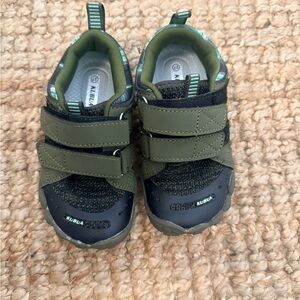 Kids Sneakers - Olive and Black